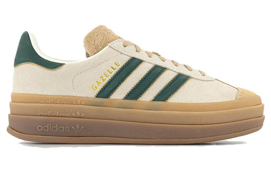 adidas Gazelle Bold Magic Beige Collegiate Green (Women's)