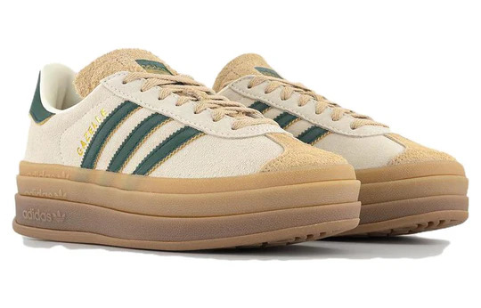 adidas Gazelle Bold Magic Beige Collegiate Green (Women's)