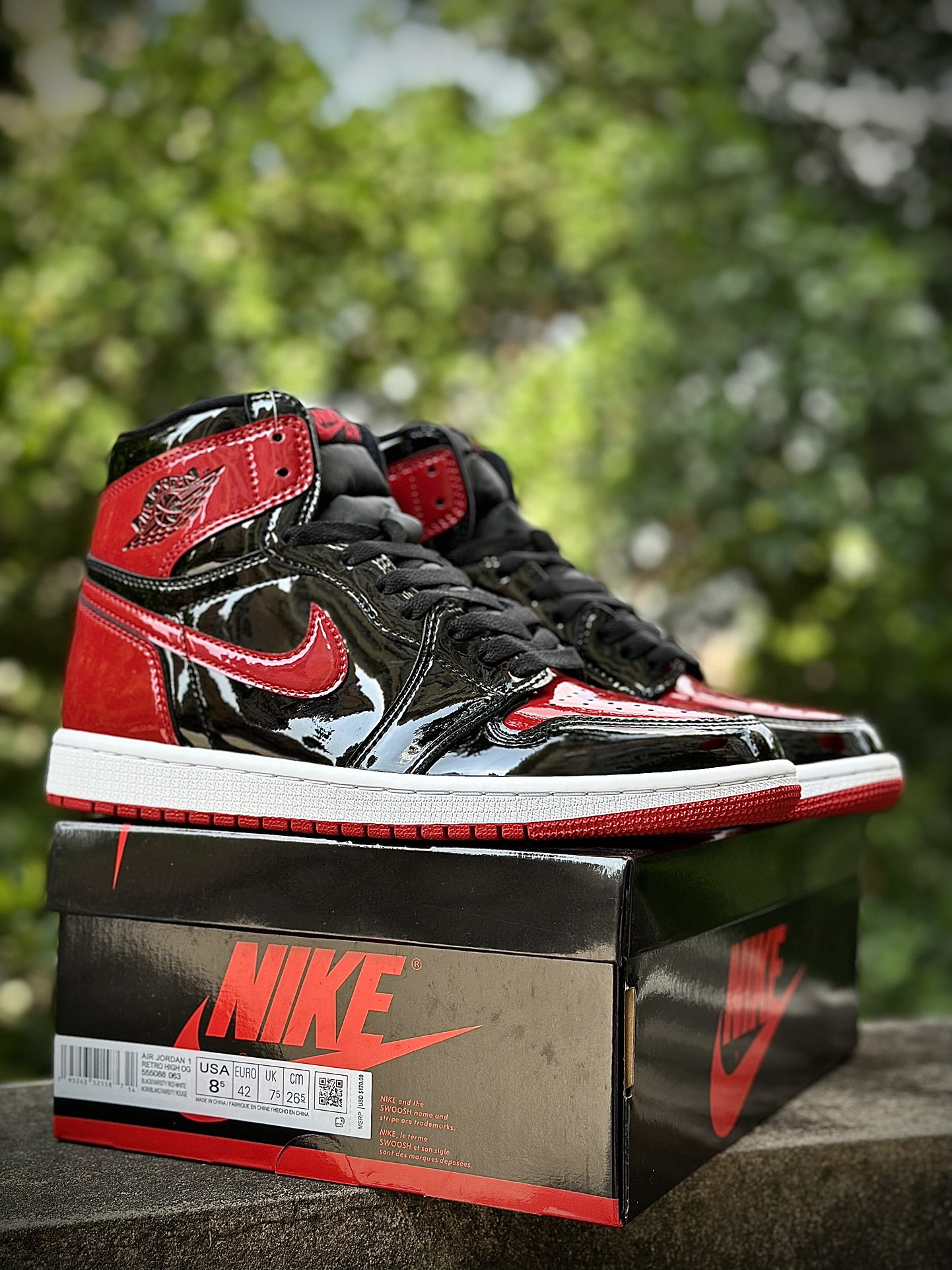 (80%-85% ARR)  Jordan 1 Retro High OG Patent Bred 555088-063