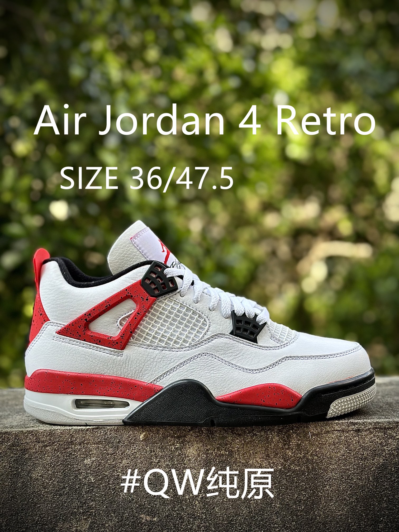 (85%-90% ARR)  Jordan 4 Retro Red Cement DH6927-161