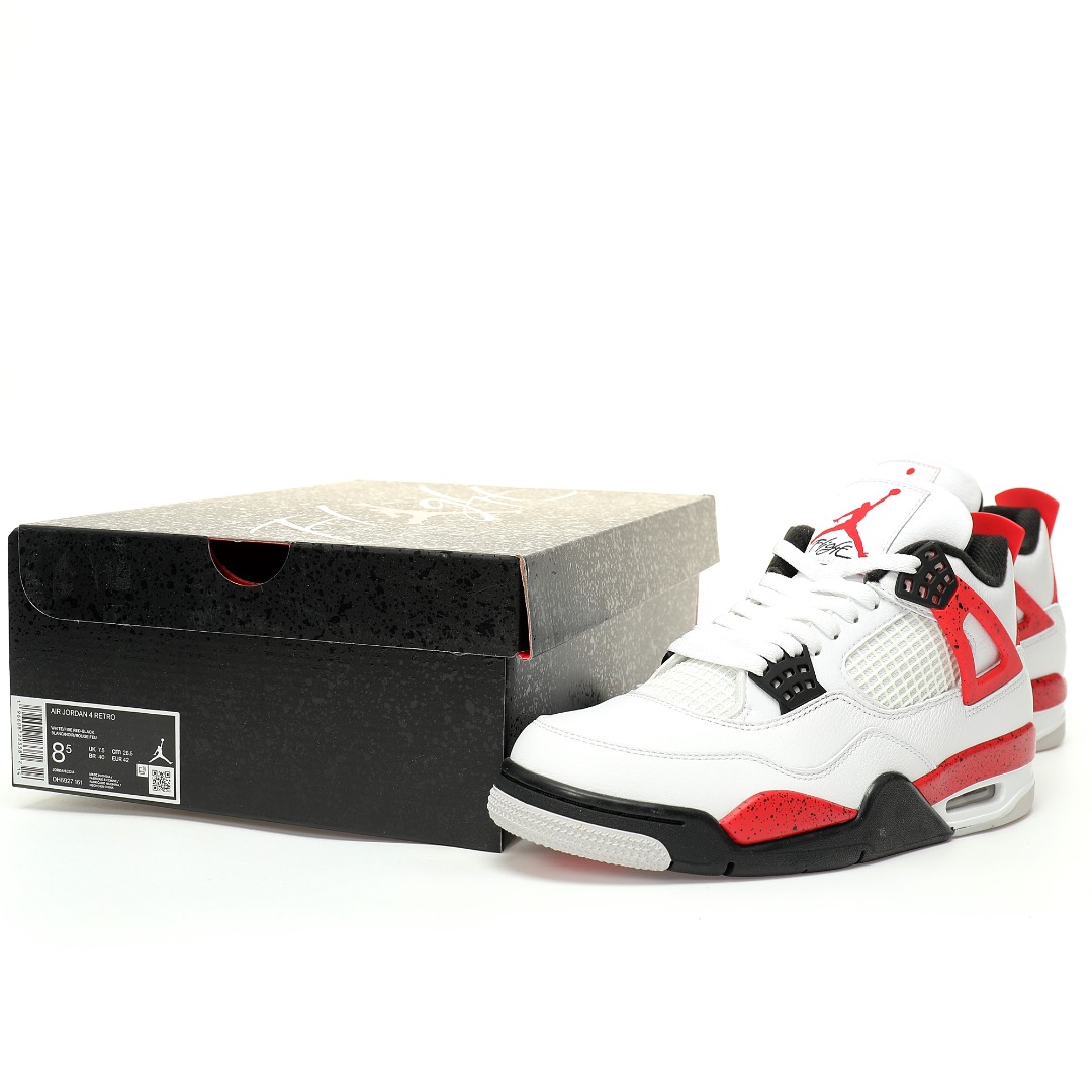 (75%-80% ARR)  Jordan 4 Retro Red Cement DH6927-161