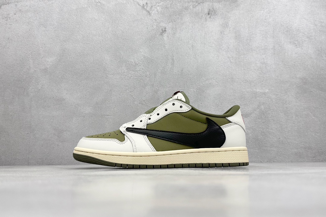 (70%-75% ARR)  Jordan 1 Retro Low OG SP Travis Scott Medium Olive DM7866-200