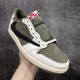 (80%-85% ARR)  Jordan 1 Retro Low OG SP Travis Scott Medium Olive DM7866-200