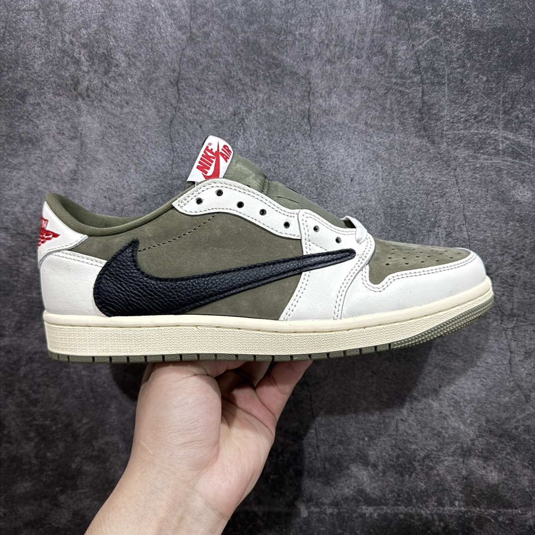 (80%-85% ARR)  Jordan 1 Retro Low OG SP Travis Scott Medium Olive DM7866-200