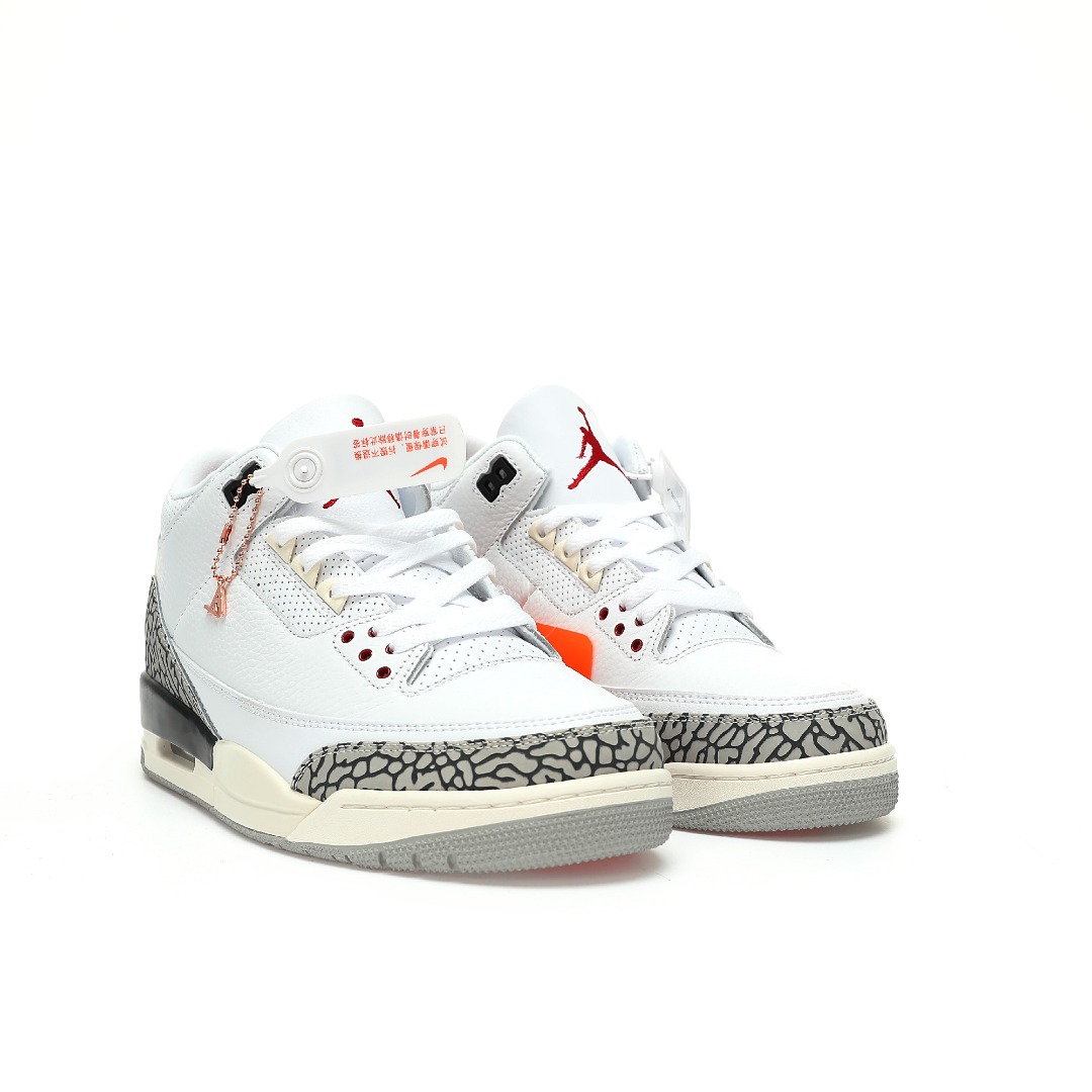 (70%-75% ARR)  Jordan 3 Retro White Cement Reimagined DN3707-100