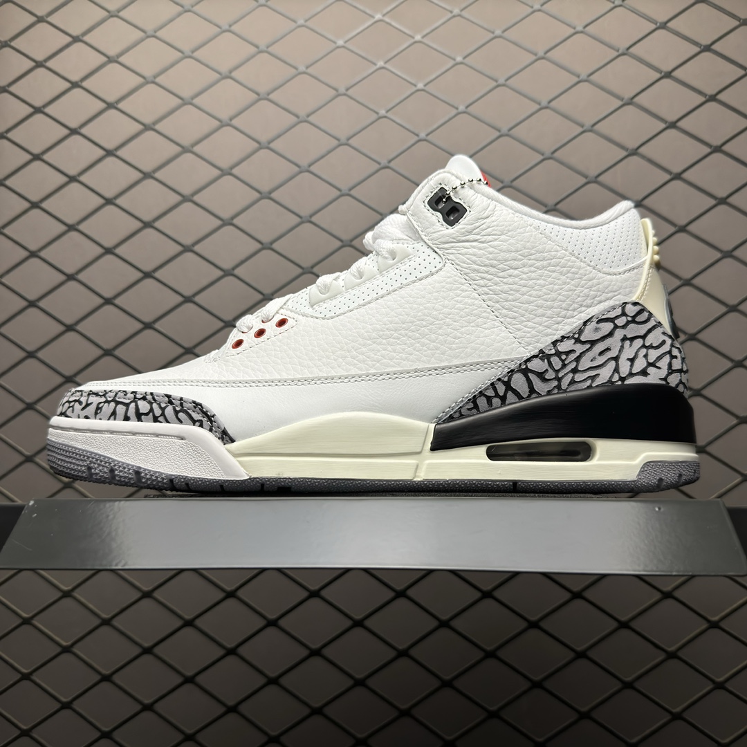 (80%-85% ARR)  Jordan 3 Retro White Cement Reimagined DN3707-100