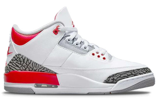 (Excellent)  Jordan 3 Retro Fire Red (2022)