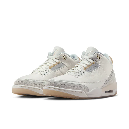 (Excellent)  Jordan 3 Retro Craft Ivory