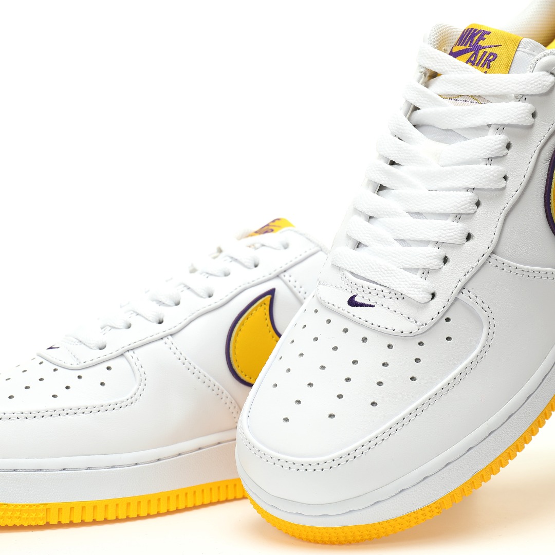 (About 80% ARR)  Nike Air Force 1 Low Retro QS Kobe Bryant Lakers Home FZ1151-100