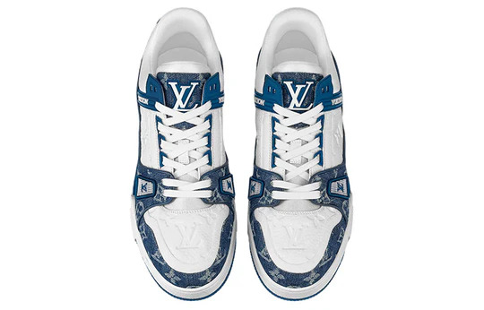 Louis Vuitton LV Trainer Monogram Denim White Blue