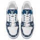 Louis Vuitton LV Trainer Monogram Denim White Blue