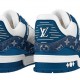 Louis Vuitton LV Trainer Monogram Denim White Blue