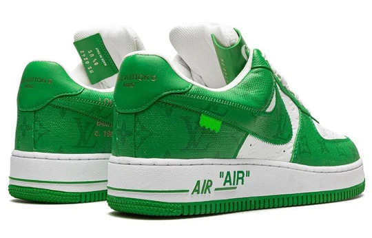 Louis Vuitton Nike Air Force 1 Low By Virgil Abloh White Green