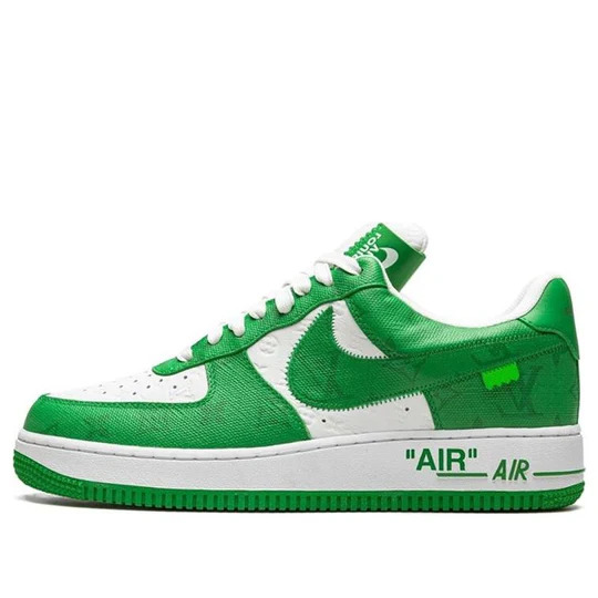 Louis Vuitton Nike Air Force 1 Low By Virgil Abloh White Green