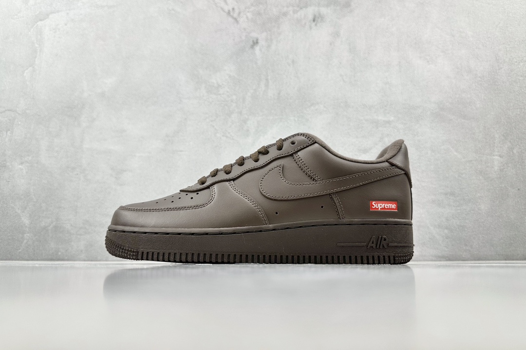 (60% -70% ARR)  Nike Air Force 1 Low Supreme Baroque Brown CU9225-200