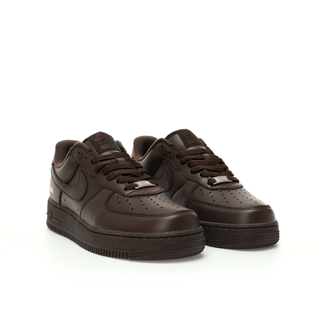 (75% -80% ARR)  Nike Air Force 1 Low Supreme Baroque Brown CU9225-200