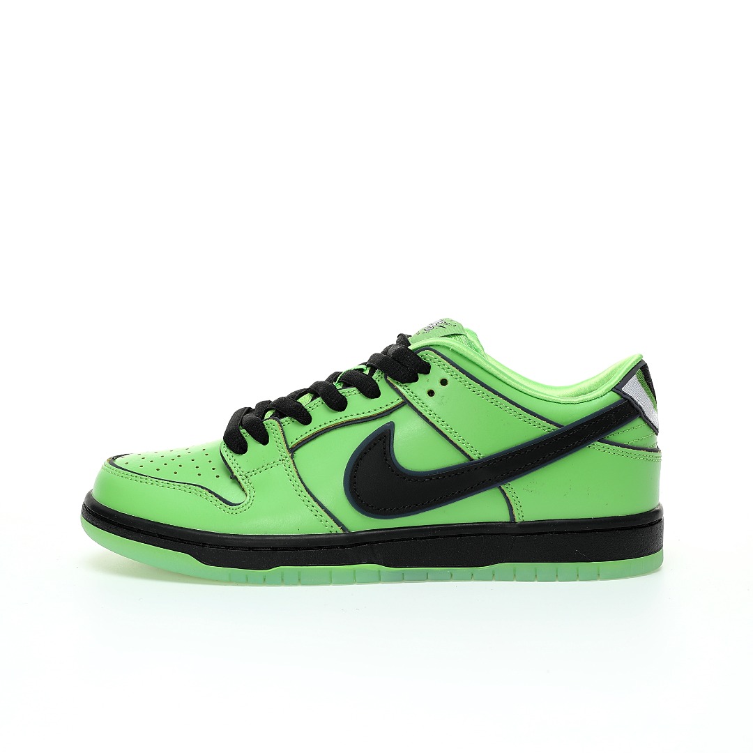 (75% ARR about) Nike SB Dunk Low The Powerpuff Girls Buttercup FZ8319-300