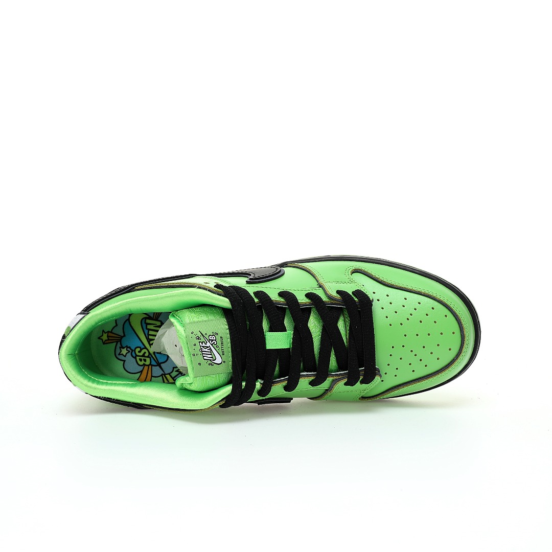 (75% ARR about) Nike SB Dunk Low The Powerpuff Girls Buttercup FZ8319-300