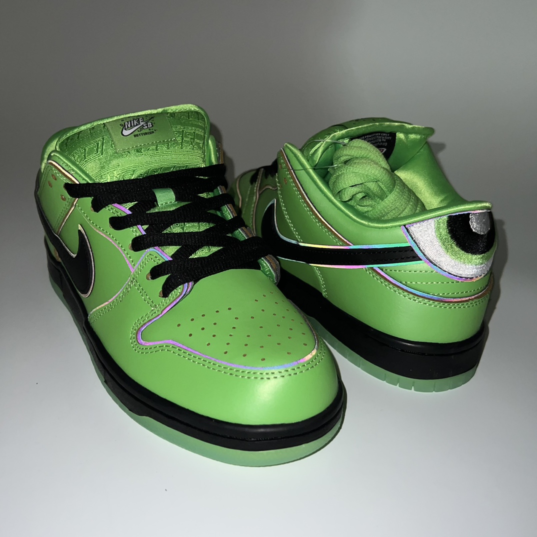 (75% ARR about) Nike SB Dunk Low The Powerpuff Girls Buttercup FZ8319-300