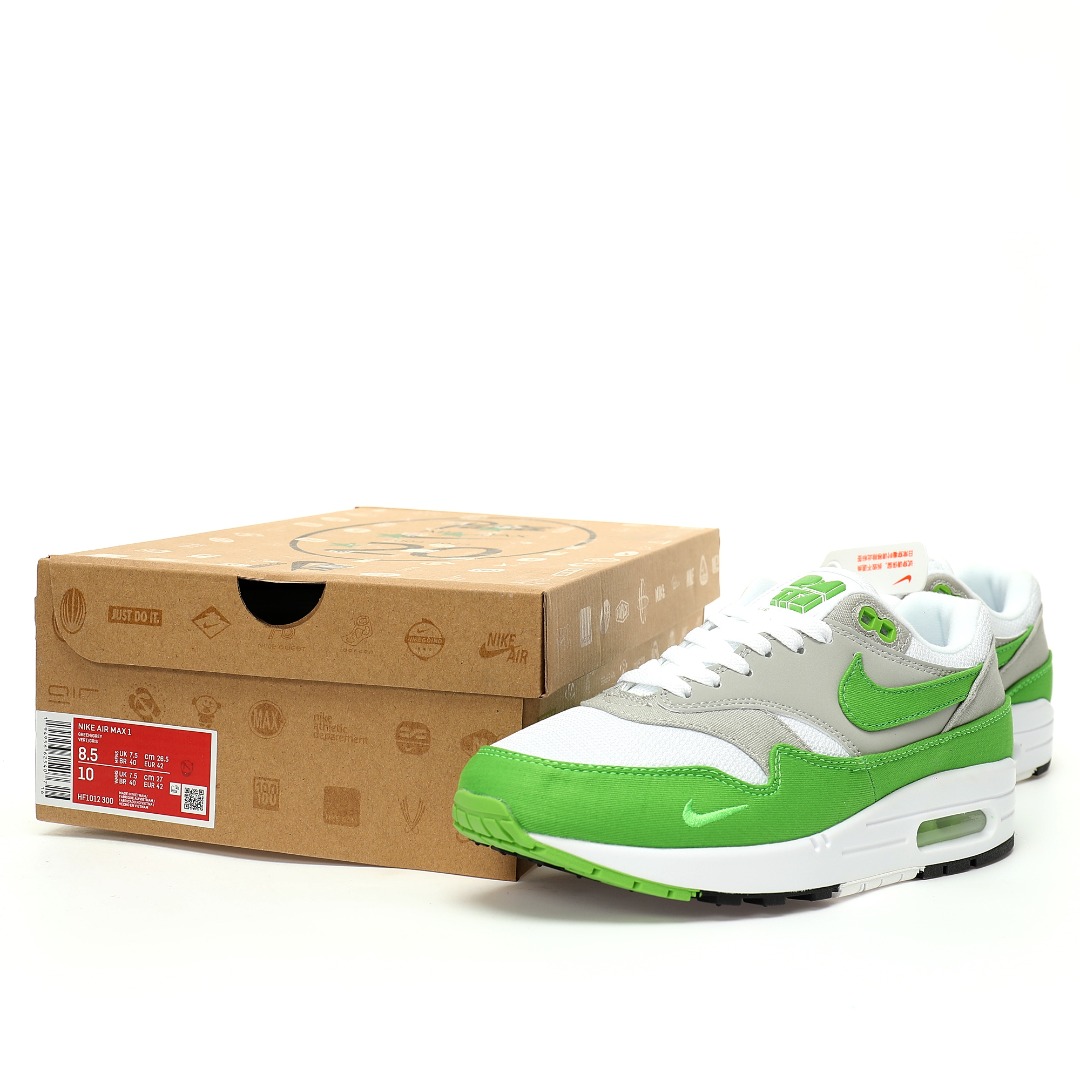 (70%-75% ARR)  Nike Air Max 1 Patta 20th Anniversary Chlorophyll