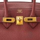 Birkin 25 Rouge Ash Wine Red