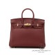 Birkin 25 Rouge Ash Wine Red