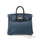 Birkin25 Tricolore Noir Blue De Presse Blue Indigo