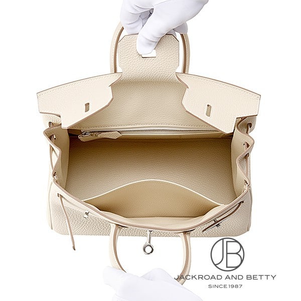 Birkin 25 Crepe Ivory White