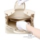 Birkin 25 Crepe Ivory White