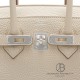 Birkin 25 Crepe Ivory White