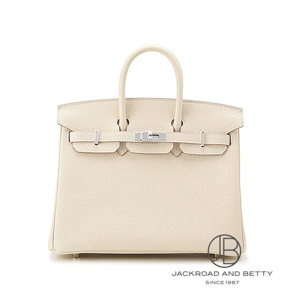 Birkin 25 Crepe Ivory White